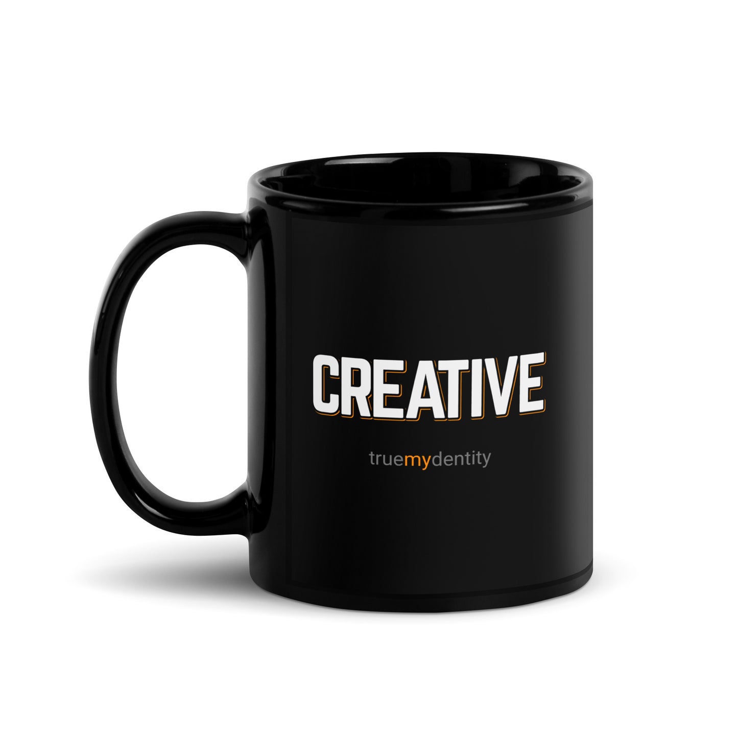 CREATIVE Black Coffee Mug Bold 11 oz or 15 oz