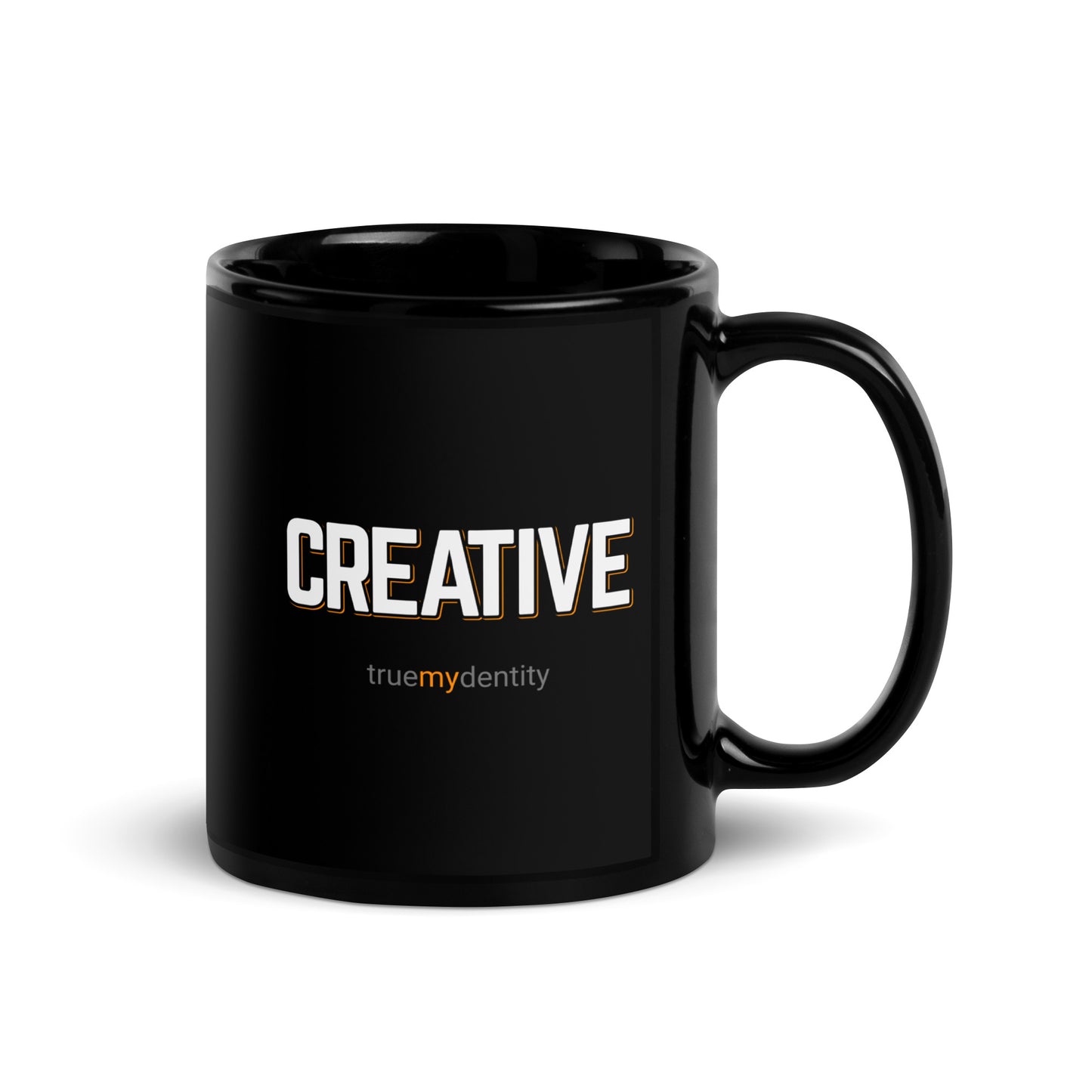 CREATIVE Black Coffee Mug Bold 11 oz or 15 oz