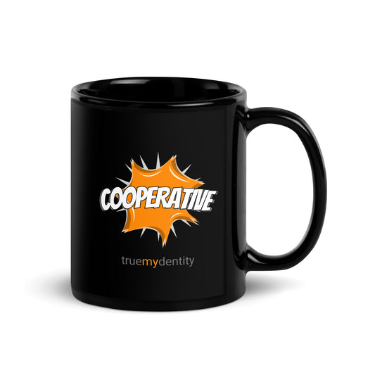 COOPERATIVE Black Coffee Mug Action 11 oz or 15 oz