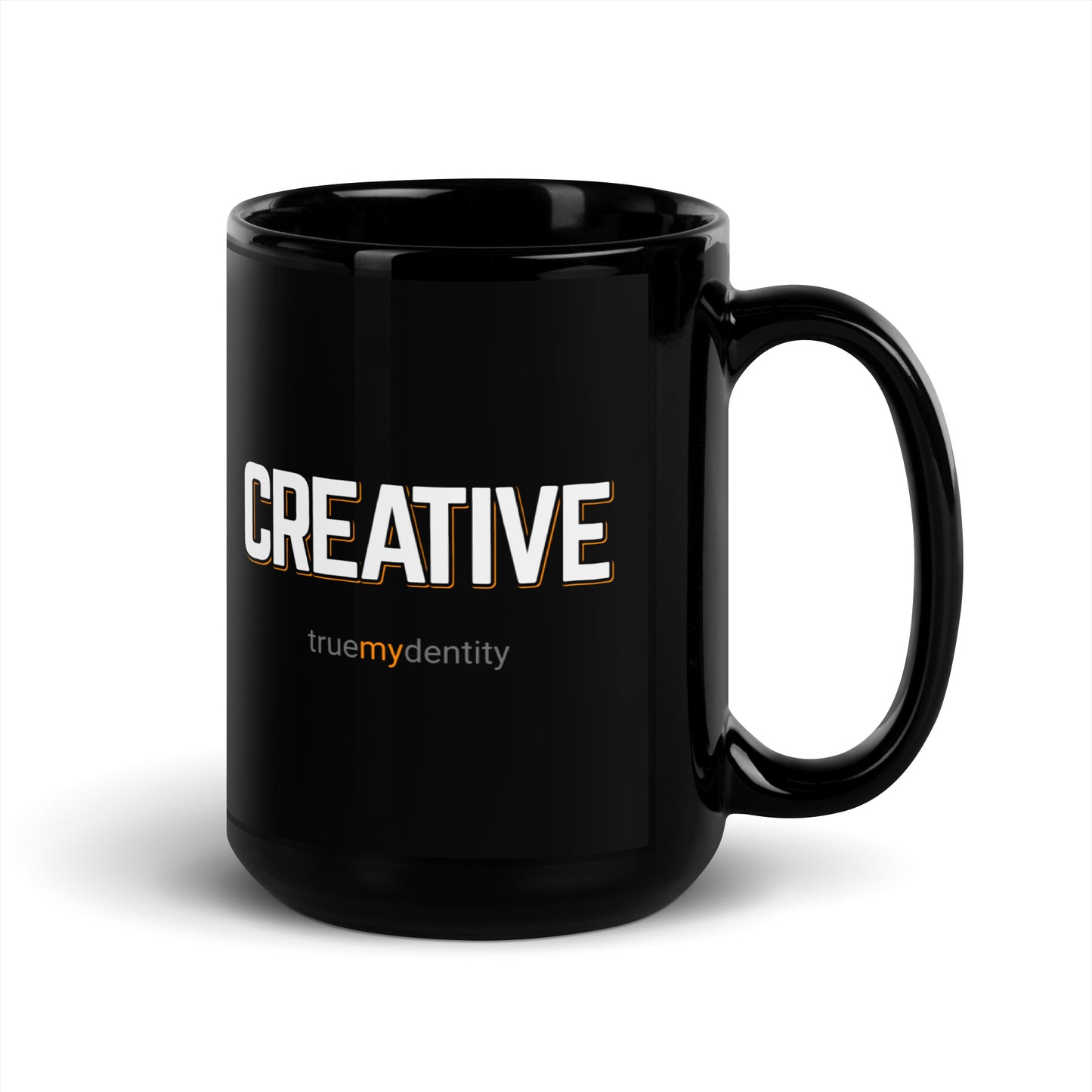 CREATIVE Black Coffee Mug Bold 11 oz or 15 oz