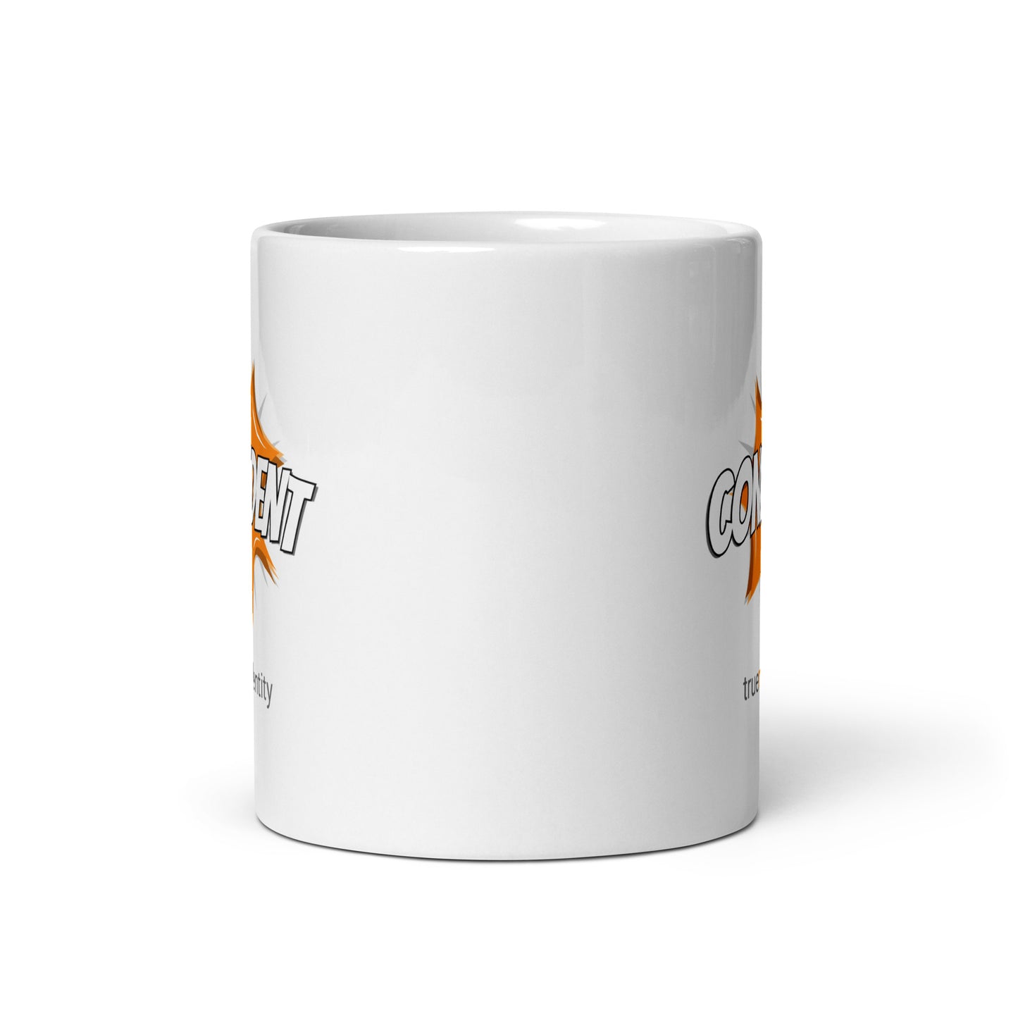 CONFIDENT White Coffee Mug Action 11 oz or 15 oz