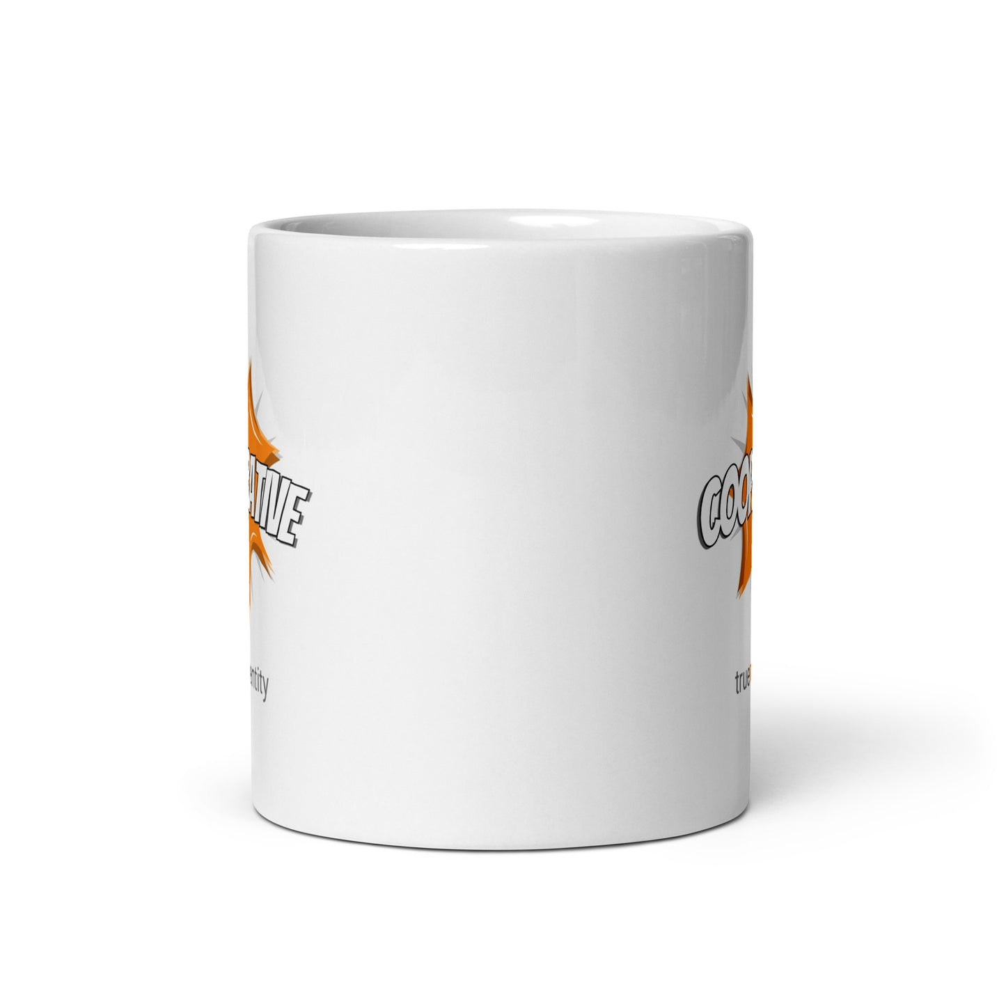 COOPERATIVE White Coffee Mug Action 11 oz or 15 oz