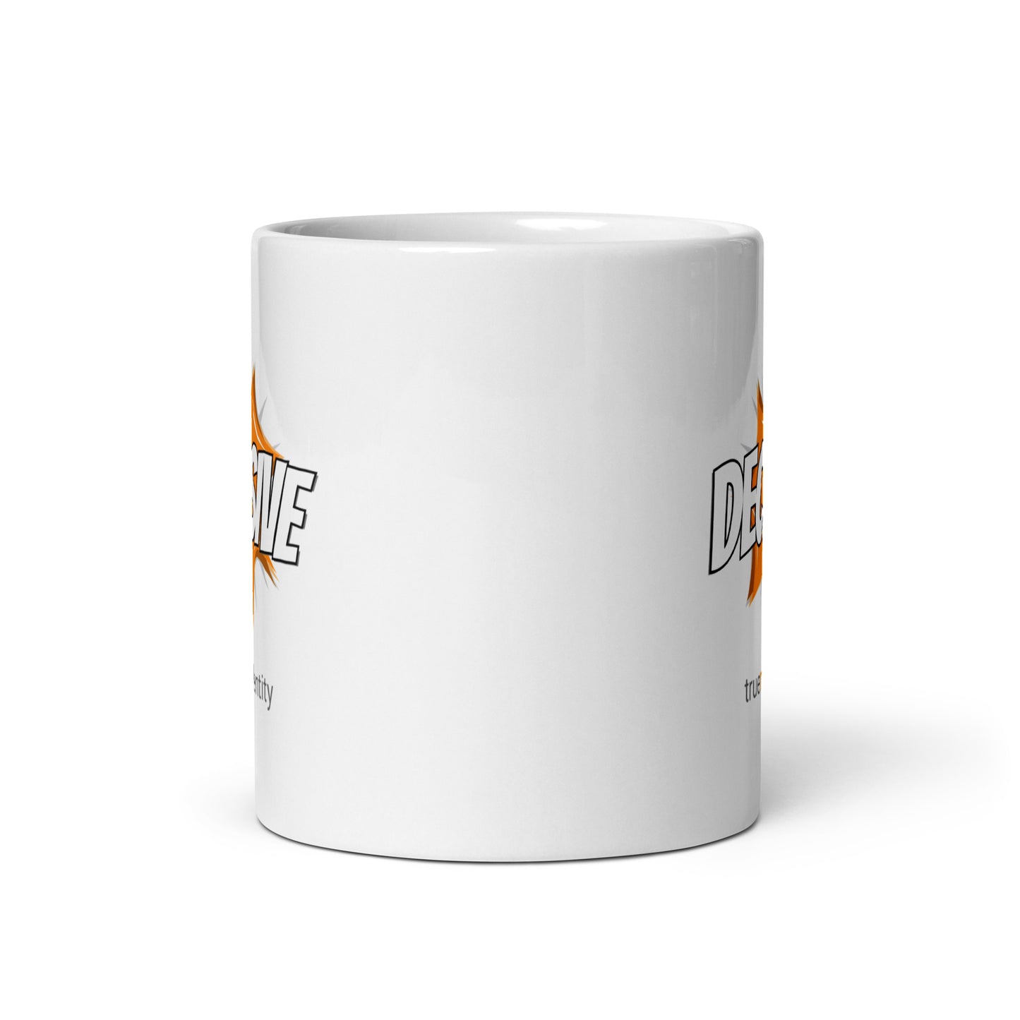 DECISIVE White Coffee Mug Action 11 oz or 15 oz