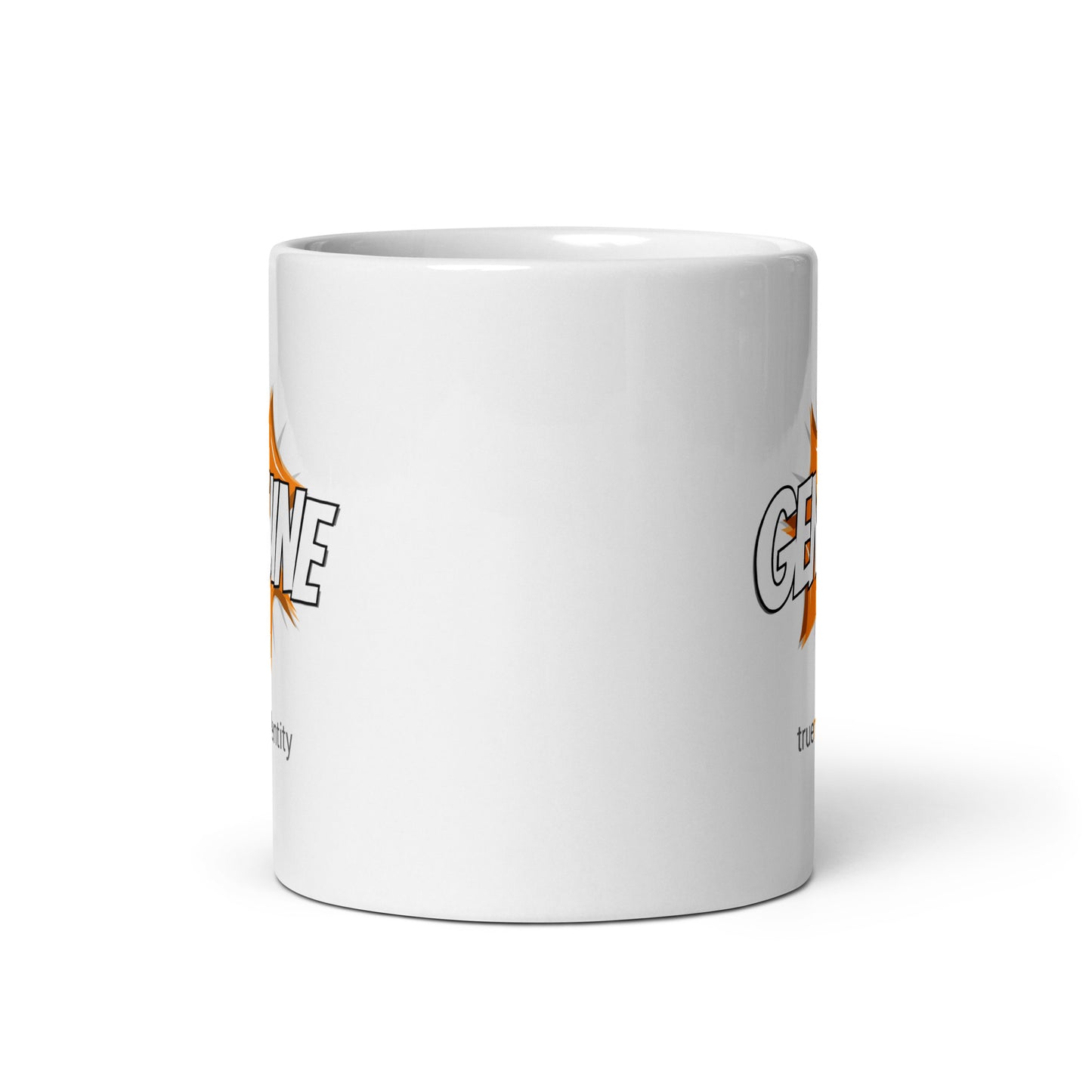 GENUINE White Coffee Mug Action 11 oz or 15 oz