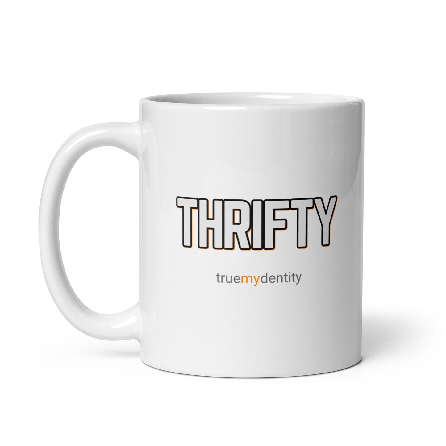 THRIFTY White Coffee Mug Bold 11 oz or 15 oz