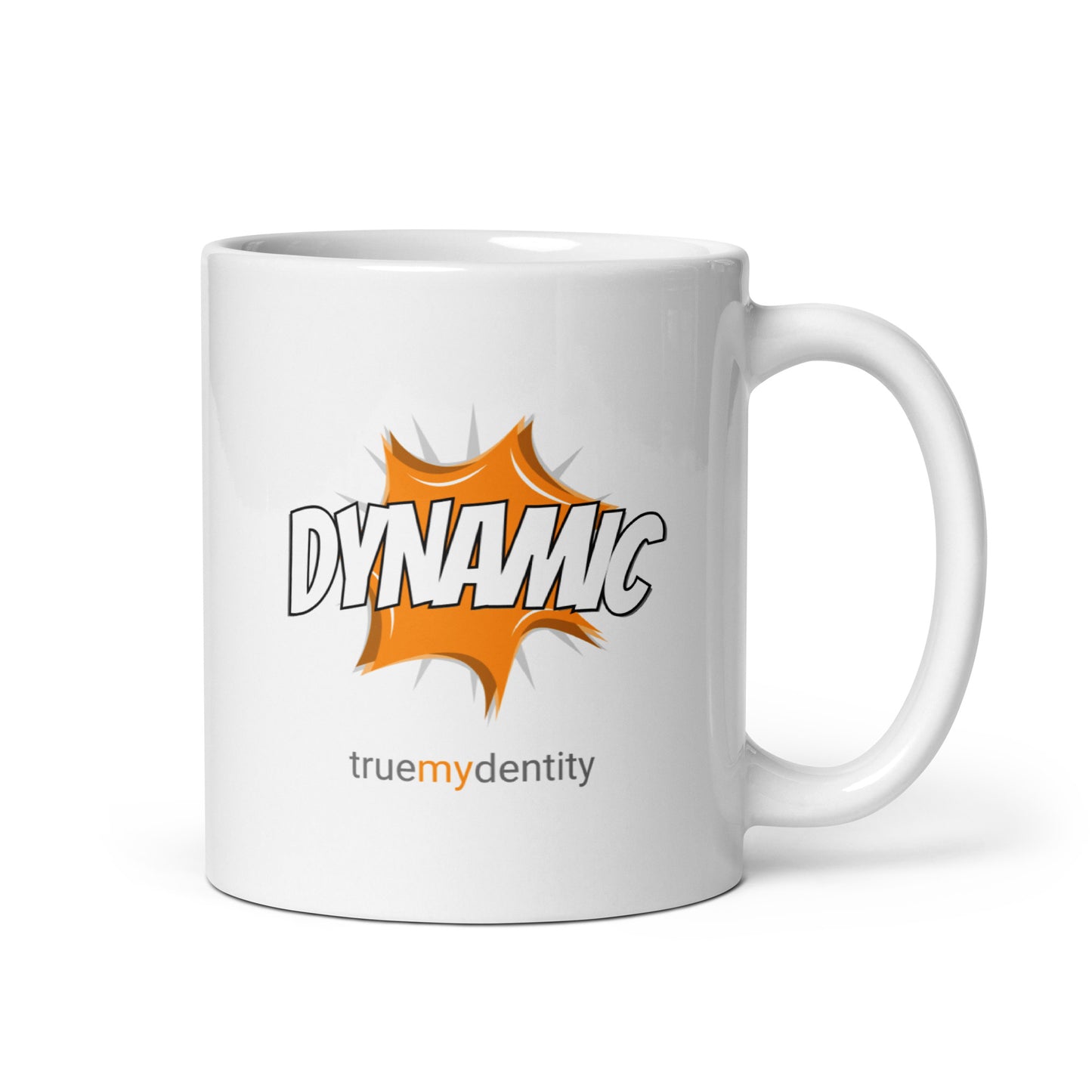 DYNAMIC White Coffee Mug Action 11 oz or 15 oz