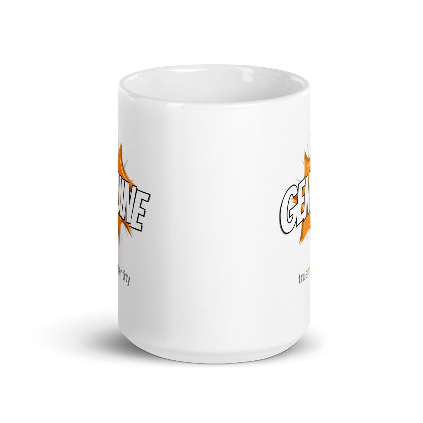 GENUINE White Coffee Mug Action 11 oz or 15 oz