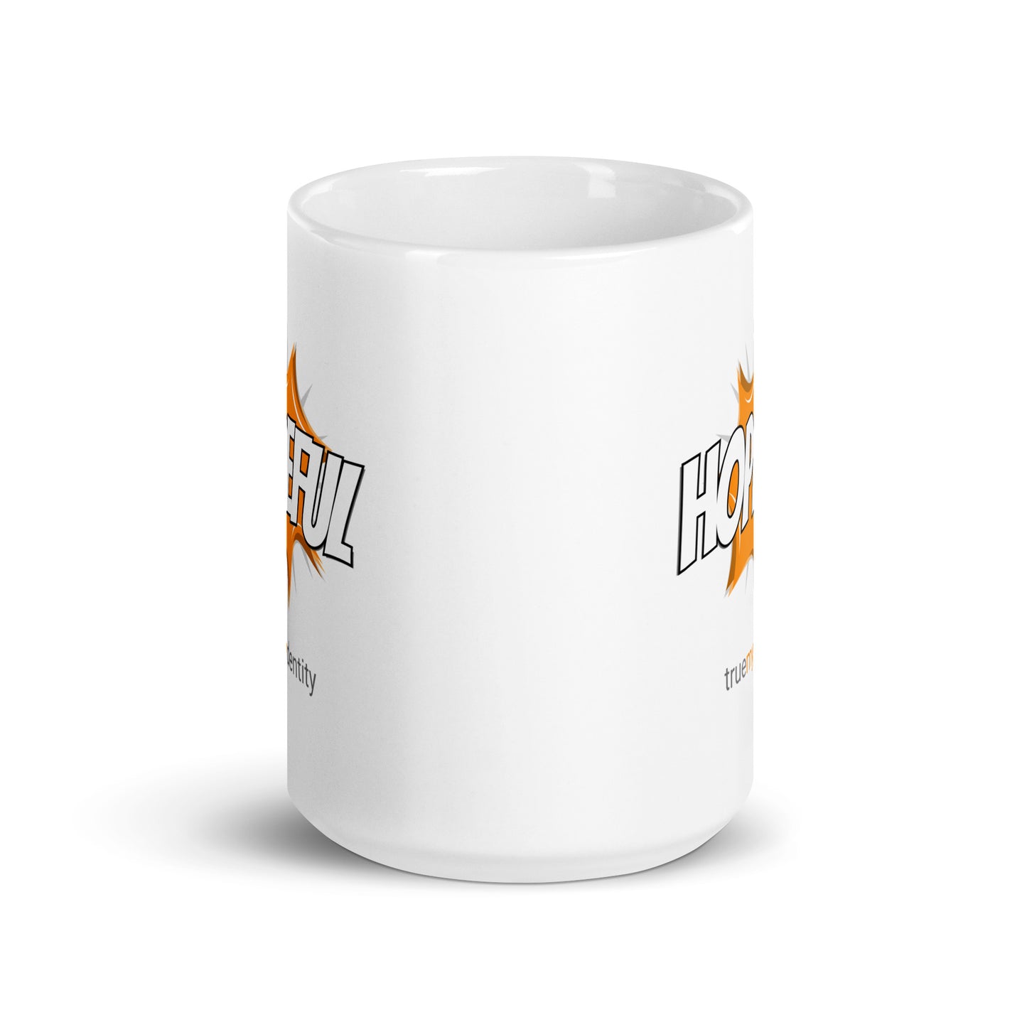 HOPEFUL White Coffee Mug Action 11 oz or 15 oz