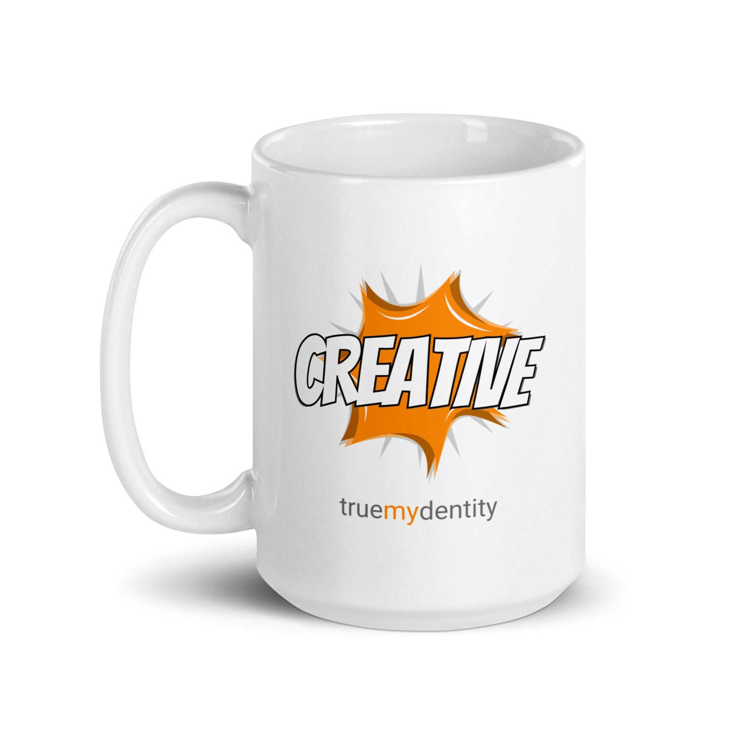 CREATIVE White Coffee Mug Action 11 oz or 15 oz