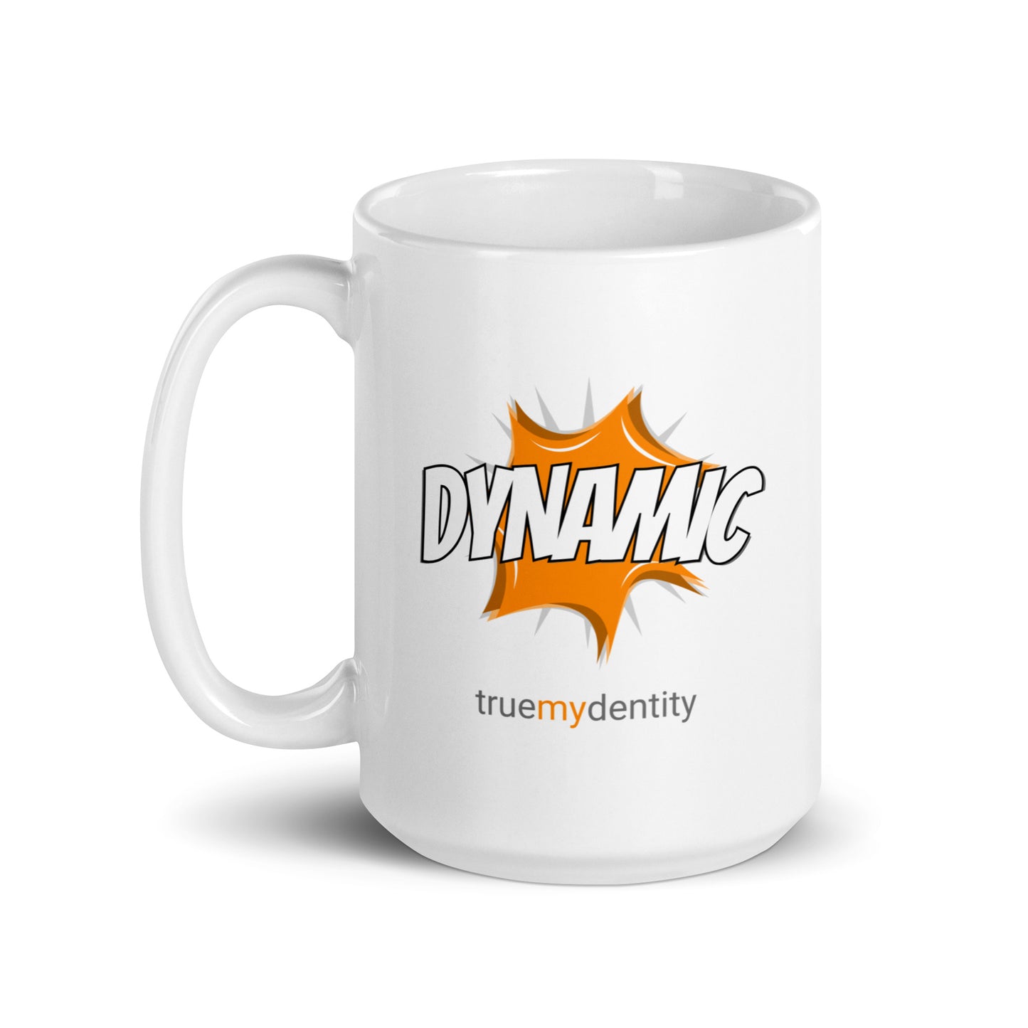 DYNAMIC White Coffee Mug Action 11 oz or 15 oz