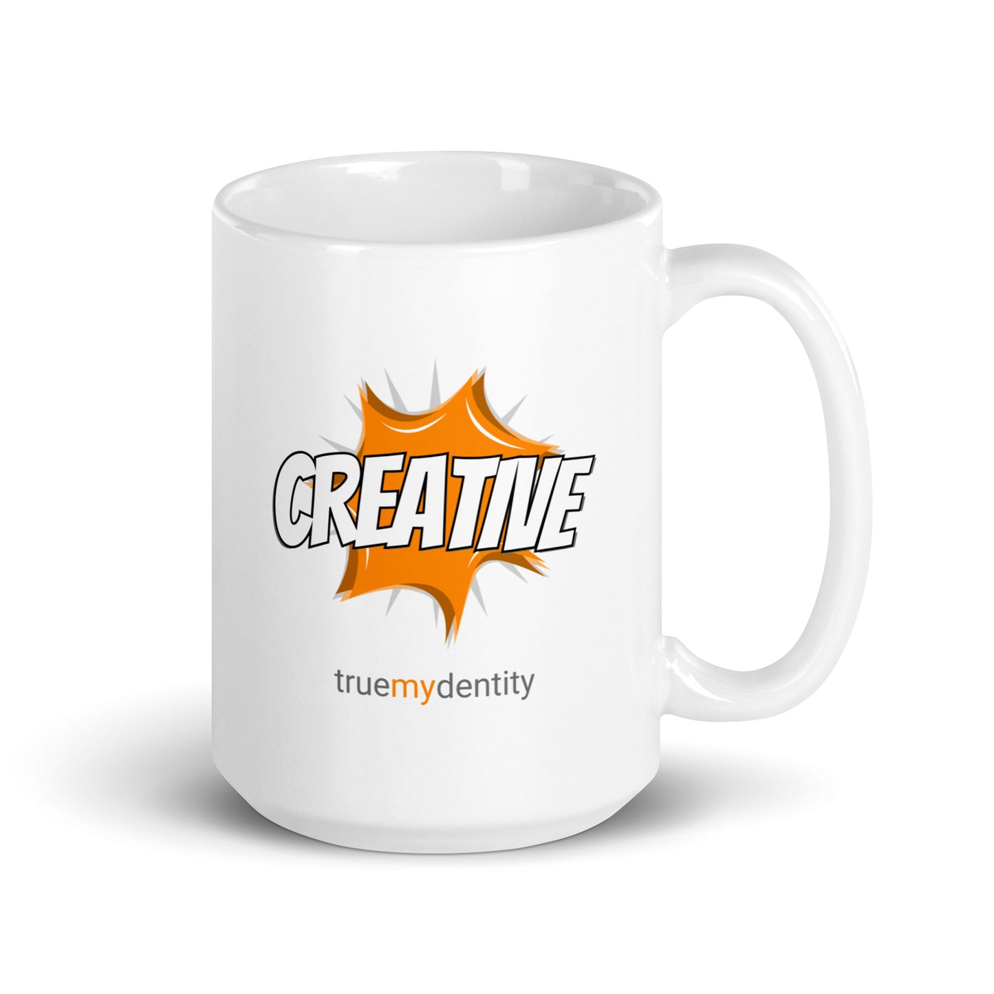 CREATIVE White Coffee Mug Action 11 oz or 15 oz