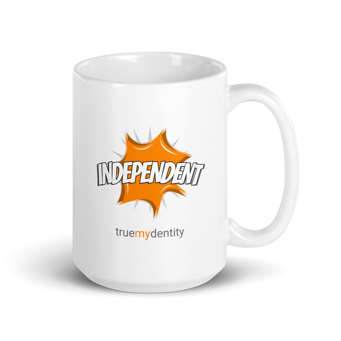 INDEPENDENT White Coffee Mug Action 11 oz or 15 oz