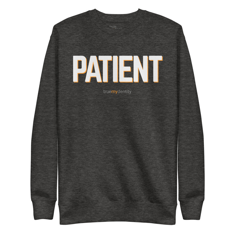 PATIENT Sweatshirt Bold Design | Unisex