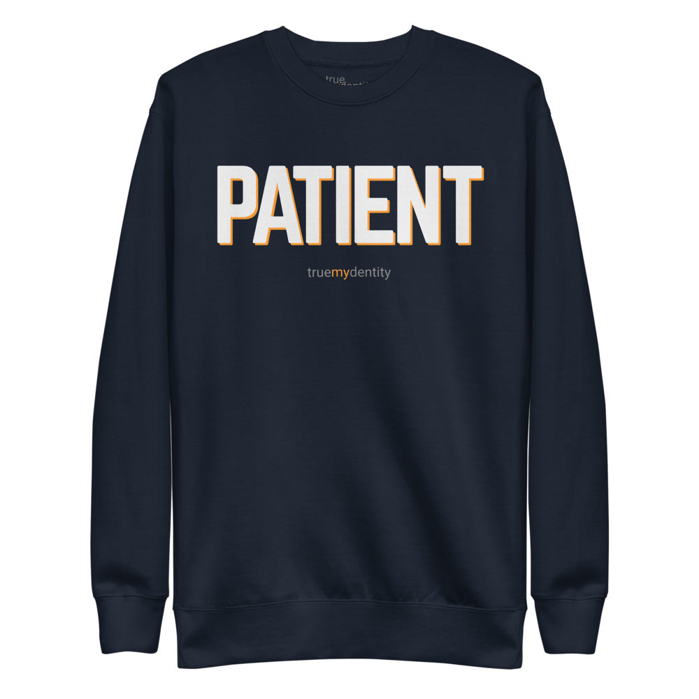 PATIENT Sweatshirt Bold Design | Unisex