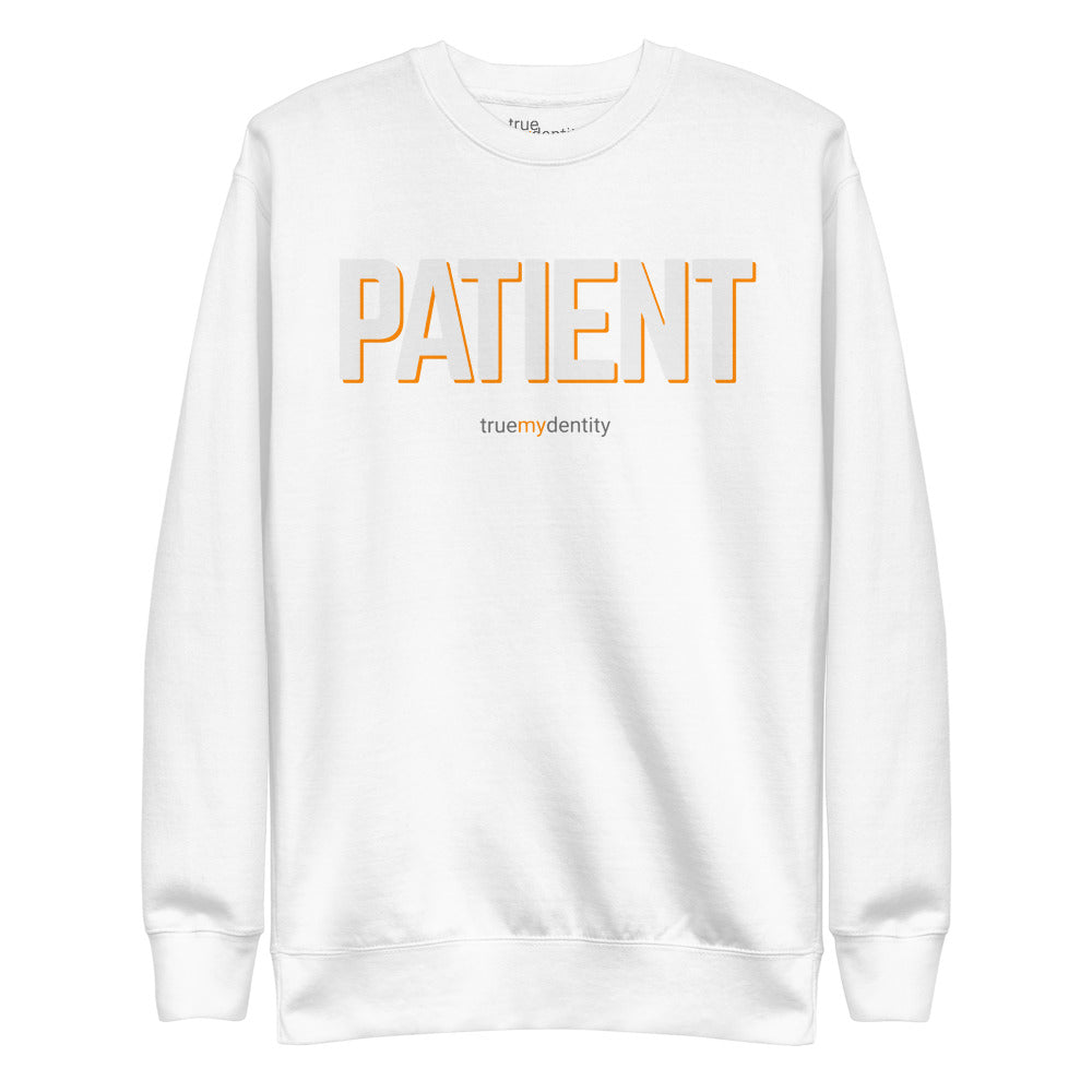 PATIENT Sweatshirt Bold Design | Unisex