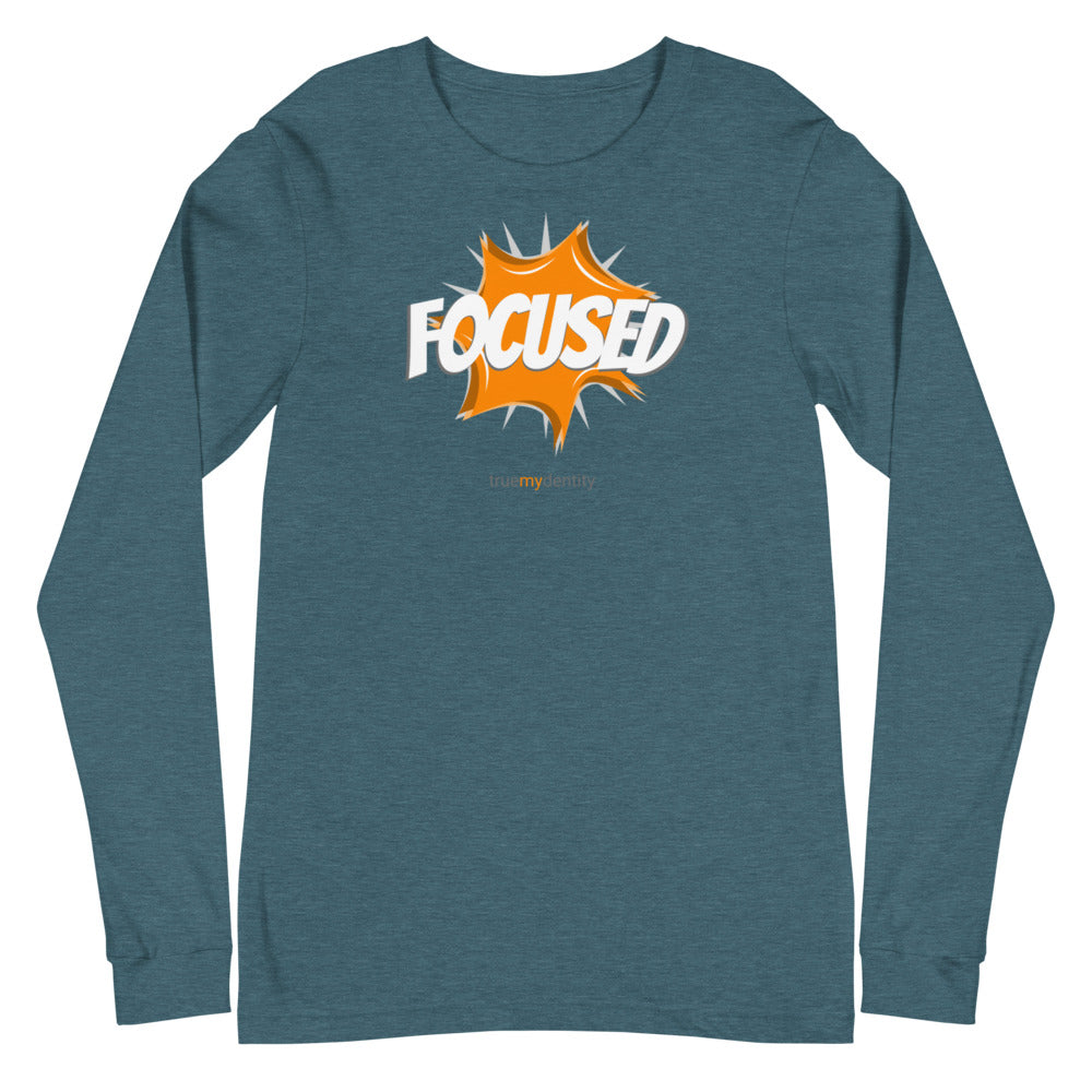 FOCUSED Long Sleeve Shirt Action Design | Unisex