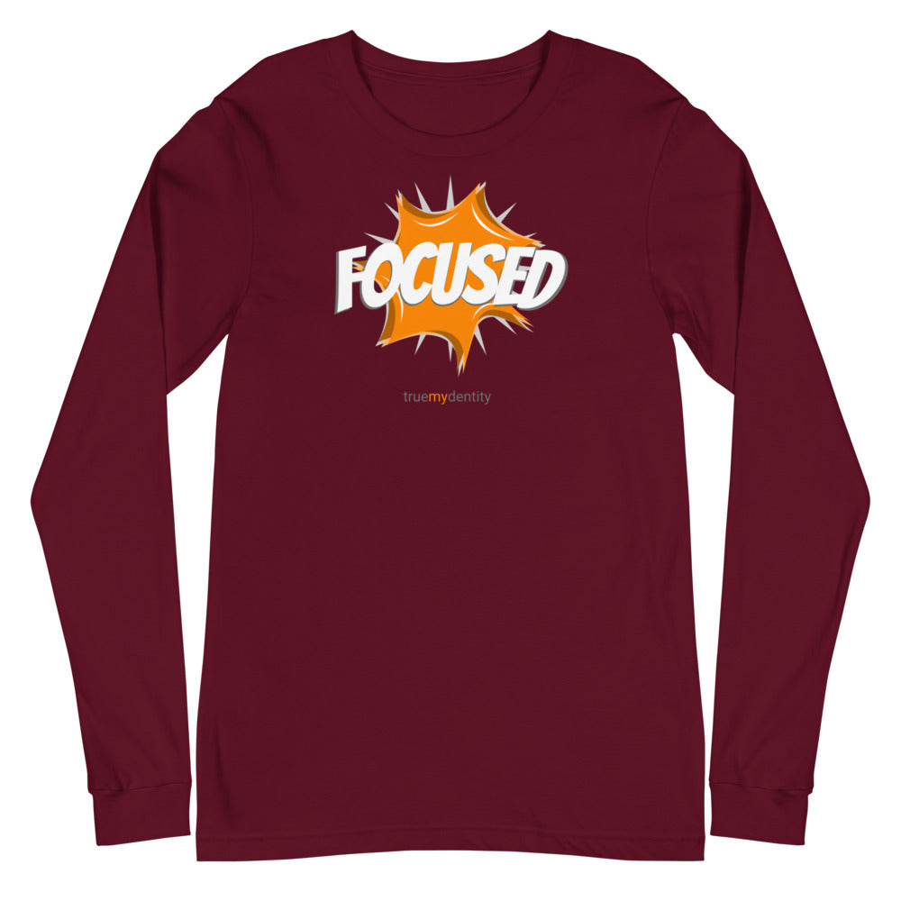 FOCUSED Long Sleeve Shirt Action Design | Unisex