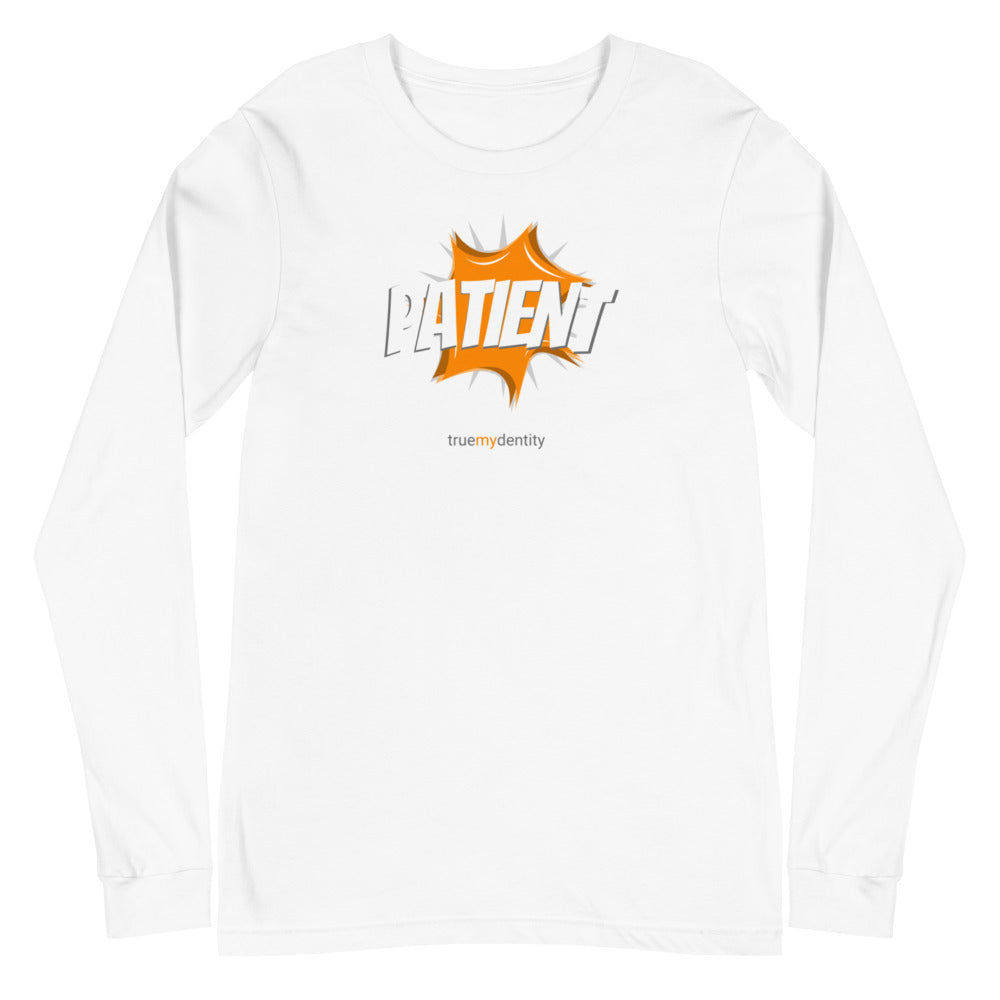 PATIENT Long Sleeve Shirt Action Design | Unisex