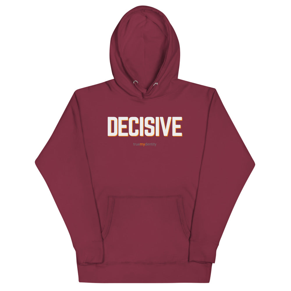 DECISIVE Hoodie Bold Design | Unisex