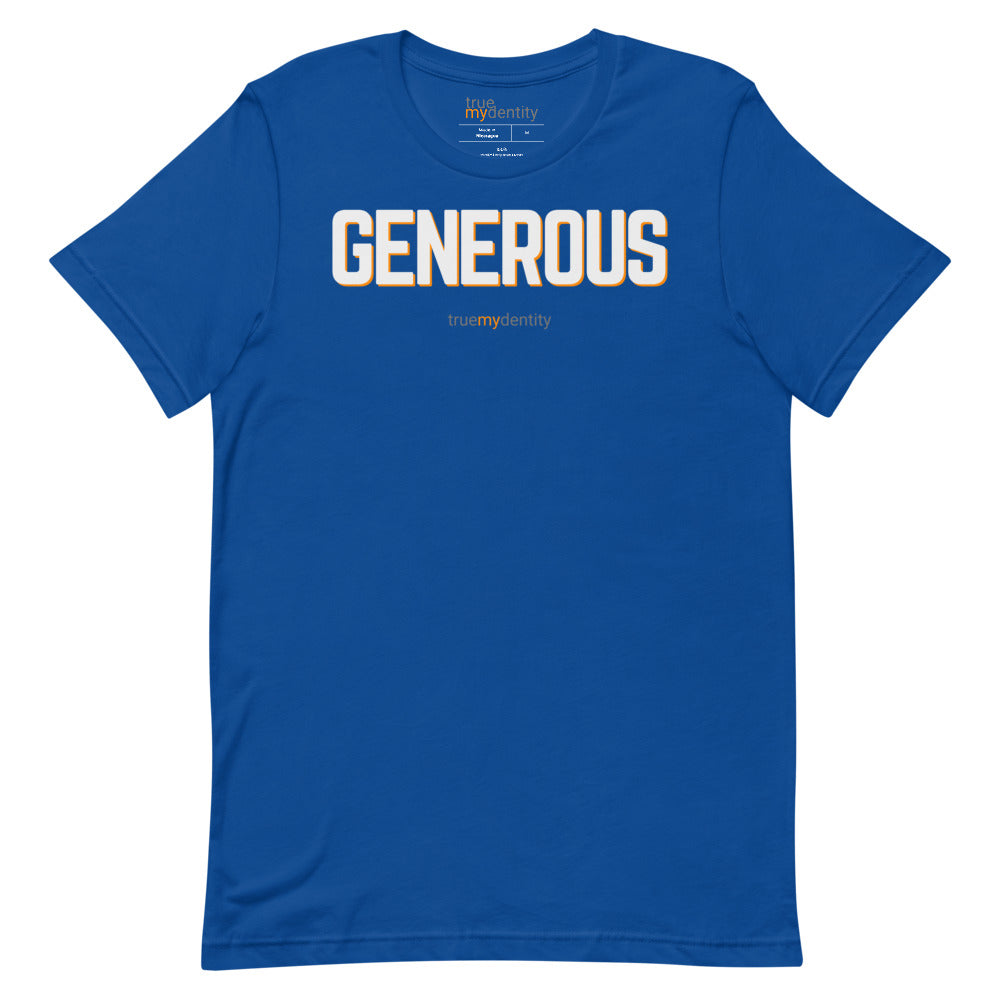 True Mydentity Generous T Shirt Bold Design Your Bold Generous Character True Royal S